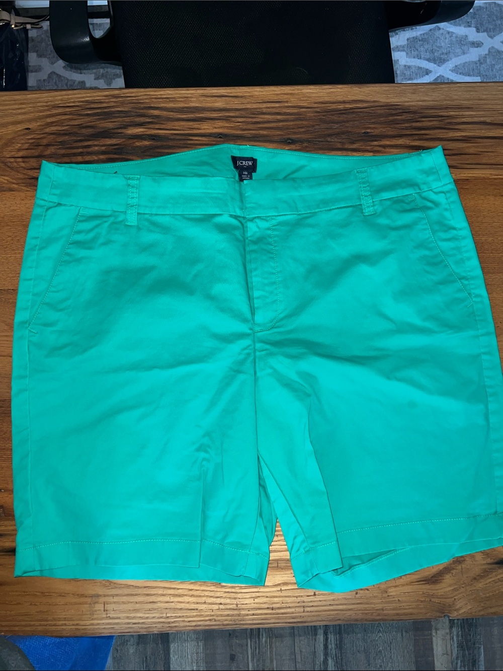 J. Crew Women's Bright Teal Chino Bermuda Shorts 16 casual